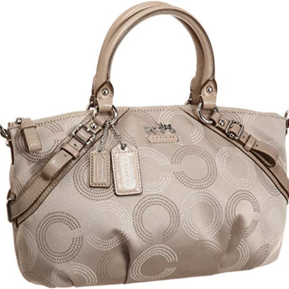 COACH Madison 15935 Tan/Beige Handbag